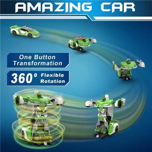 Remote Control Car-Transform RC Cars,2.4Ghz 1:18 Scale Transforming RC Drift Car - Picture 3 of 5